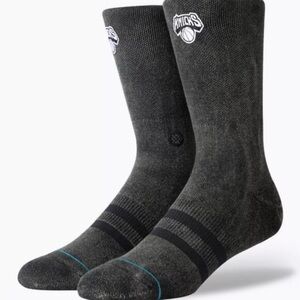 NWT Stance New York Knicks NBA Basketball Men's Black Socks Large (9-12)